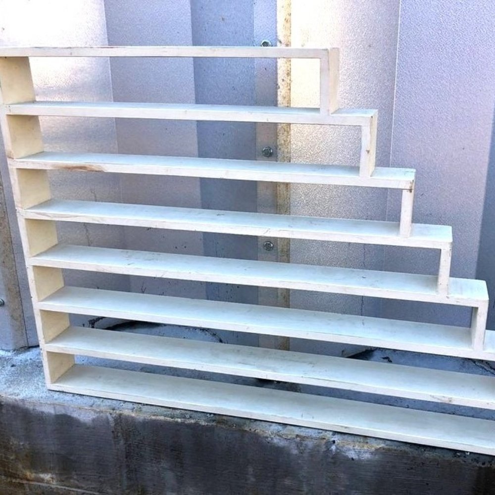 Martha By Mail Large Stepped Wooden Spice Rack Shelf VHTF